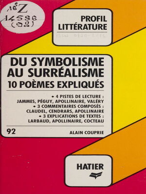 cover image of Du symbolisme au surréalisme